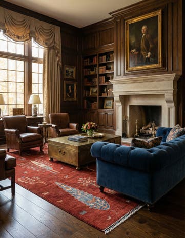 7' x 9' 6 Hand Knotted Ariana Ziegler Rug
