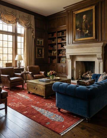 7' x 9' 6 Hand Knotted Ariana Ziegler Rug