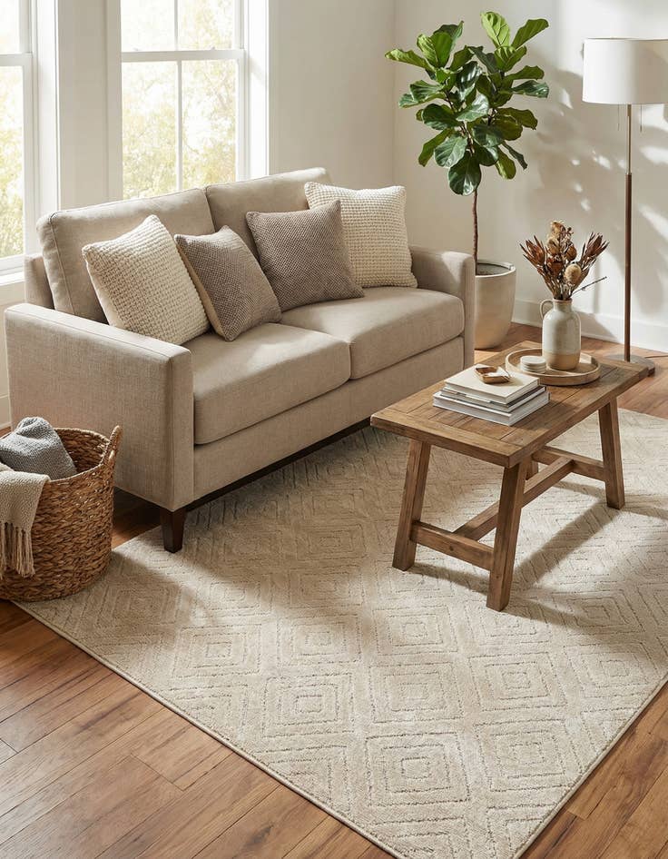 Detail image of  5' x 8'  Washable Sabrina Soto Indoor / Outdoor Rug