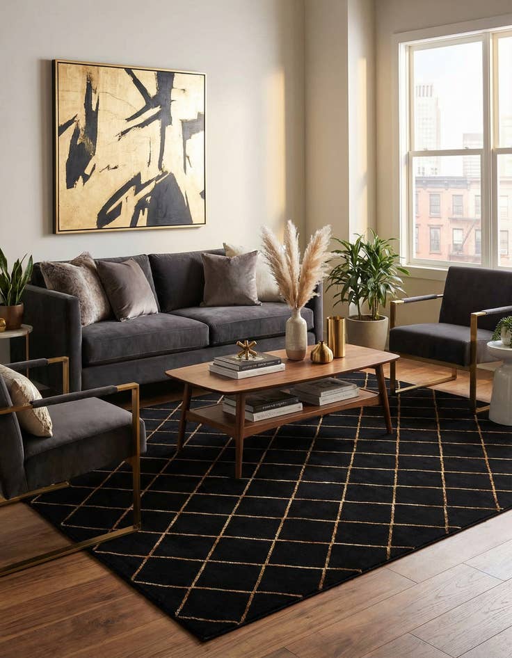 Detail image of 10' x 13' Vogue Geo Rug