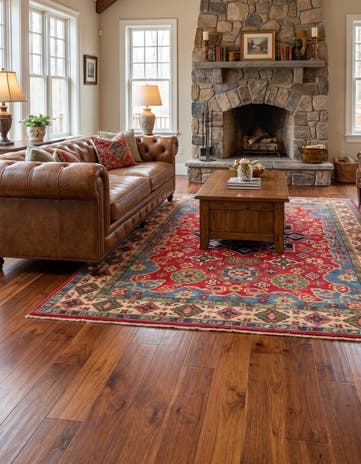 5' 2 x 7' 3 Hand Knotted Kazak Rug
