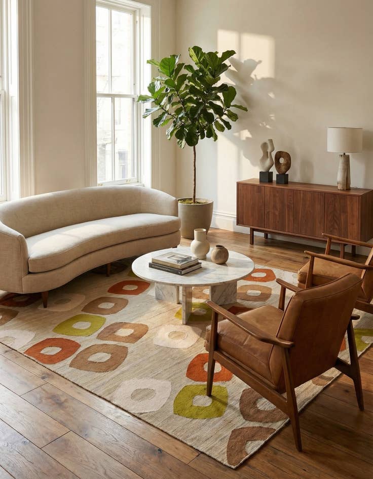 Detail image of 7' 8 x 9' 10  Hand Woven Kilim Modern Rug