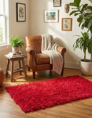 2' 1 x 4' 3 Hand Knotted Moroccan Wool Rug