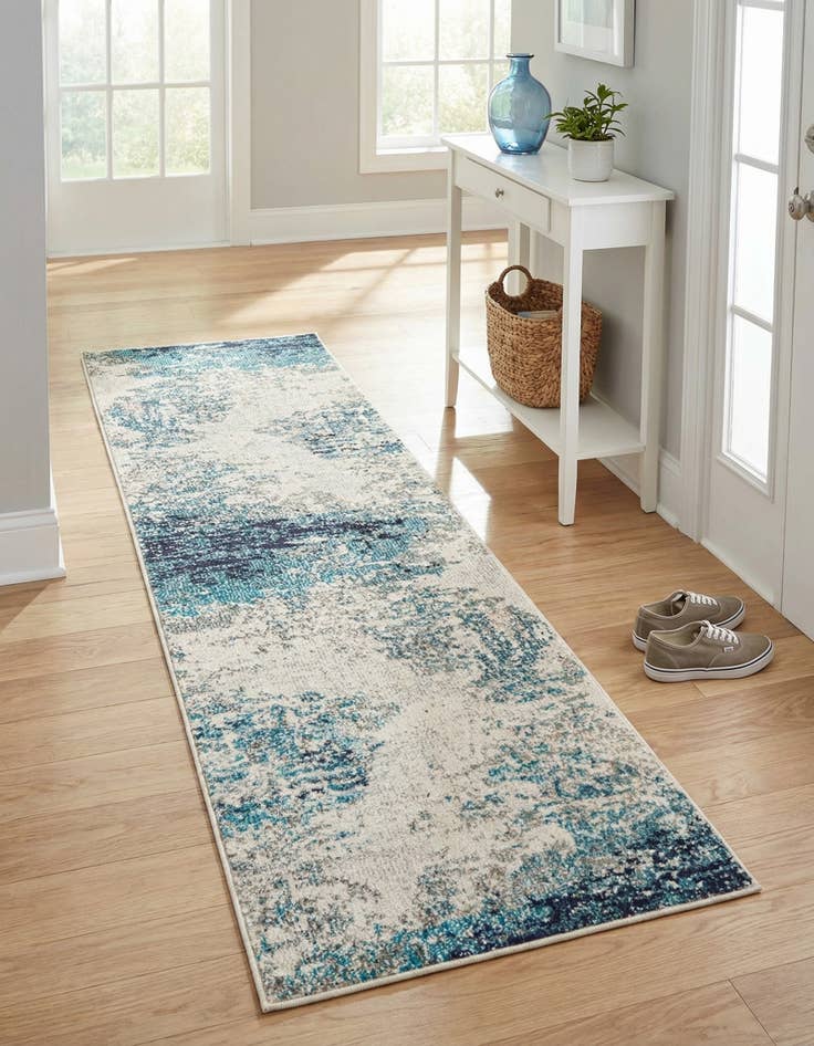 Detail image of 2' x 8'  Washable Vivid Runner Rug