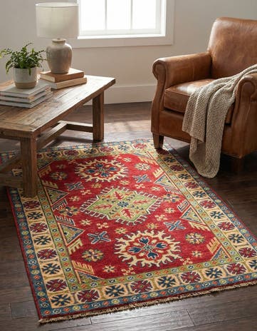 3' 2 x 5' Hand Knotted Kazak Rug