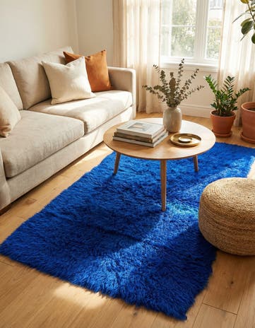 3' 2 x 6' 2 Hand Knotted Moroccan Wool Runner Rug