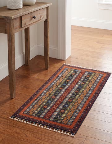 1' 8 x 3' 4 Hand Knotted Kazak Rug