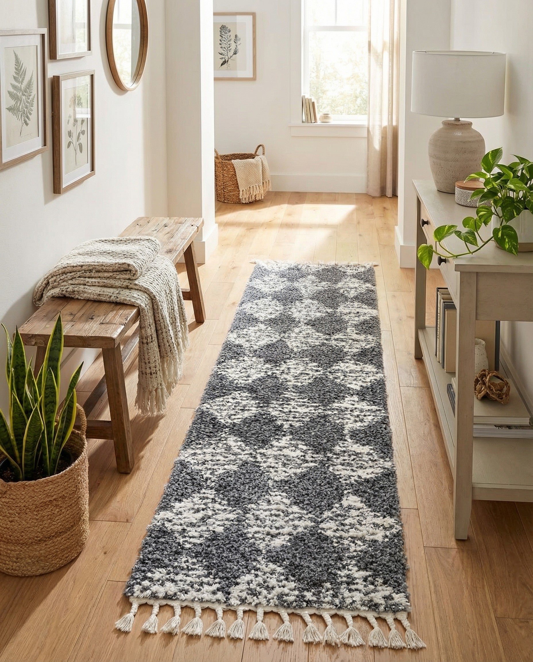  2' x 8' Serenity Shag Runner Rug
