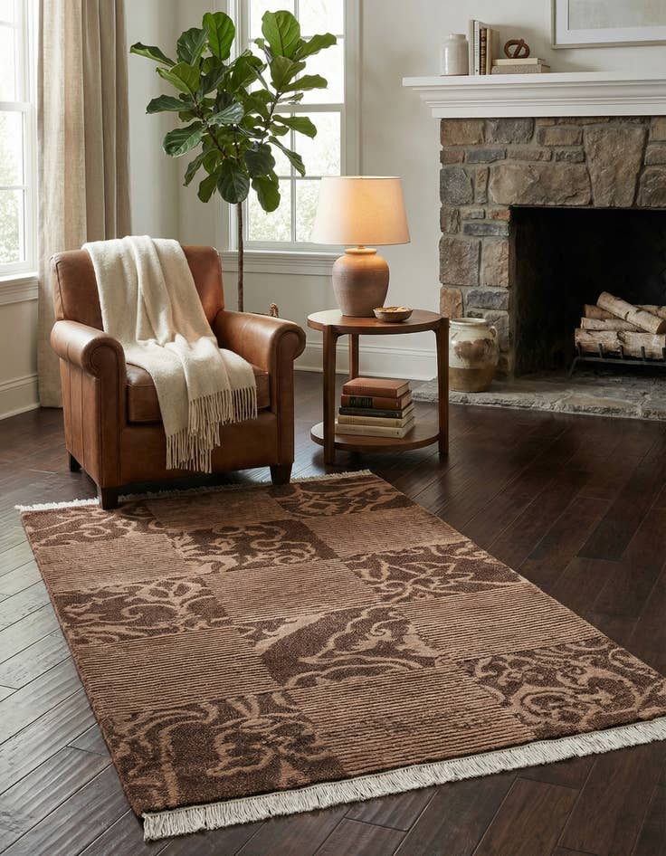 Detail image of  2' 7 x 5' 2  Hand Knotted Darya Wool Rug