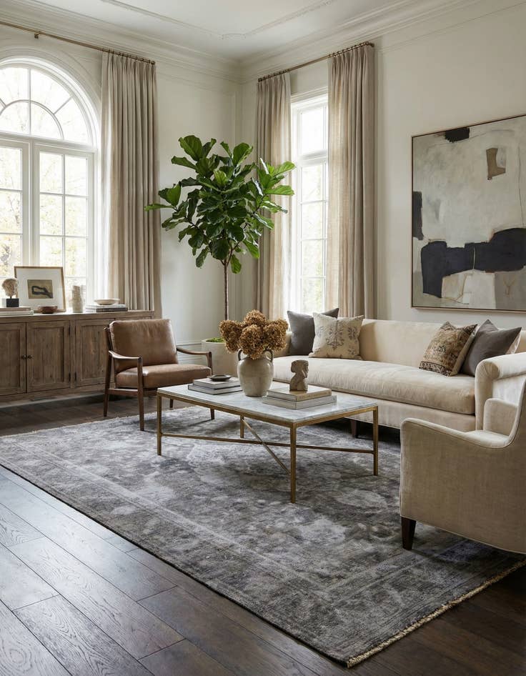 Detail image of 8' x 11' 3  Hand Knotted Ultra Vintage Persian Wool Rug