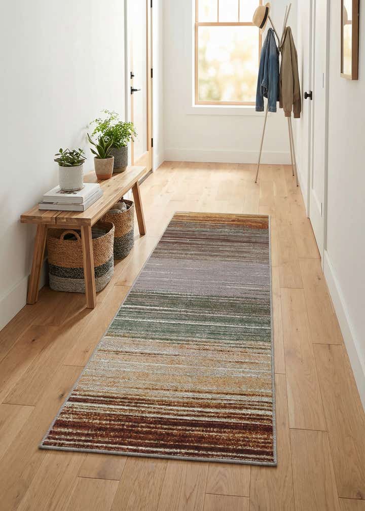 2' x 5' Easy-Clean Modern Indoor / Outdoor Runner Rug