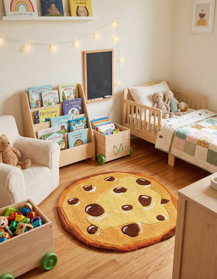 Detail image of 2' x 2' Playtime Kids Wool Freeform Rug