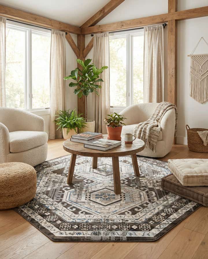 7' 10 x 7' 10 Charlotte Octagon Rug