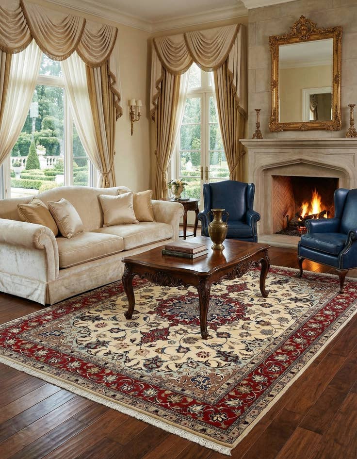 Detail image of  4' 11 x 6' 6 Tabriz Rug