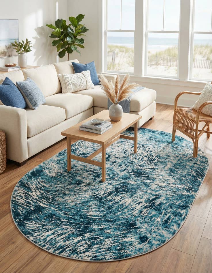 Detail image of 5' x 8' Oasis Oval Rug
