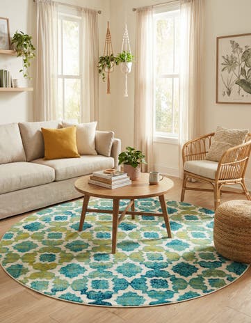 7' x 7' Azalea Round Rug