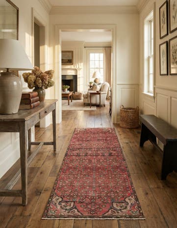 3' 2 x 9' 7 Hand Knotted Ultra Vintage Persian Wool Runner Rug