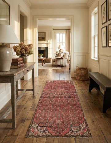 3' 2 x 9' 7 Hand Knotted Ultra Vintage Persian Wool Runner Rug