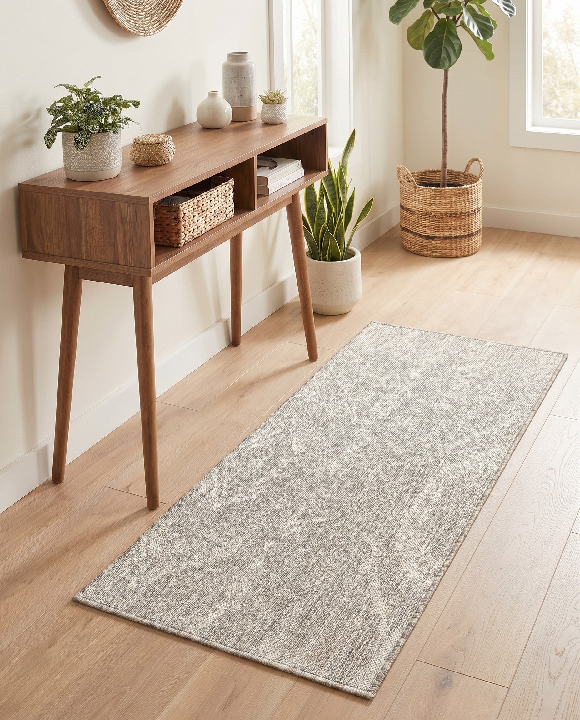 2' x 4' Easy-Clean Bohemian Indoor / Outdoor Runner Rug