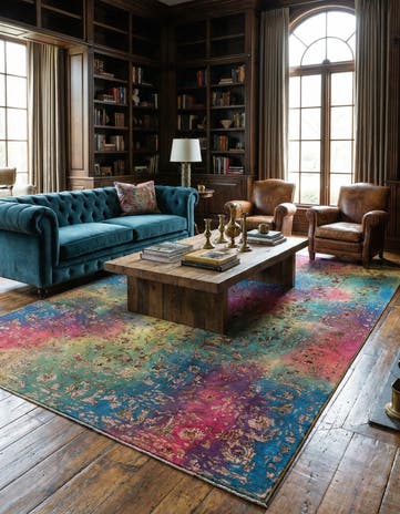 6' 4 x 9' 5 Vintage Royal Wool Rug