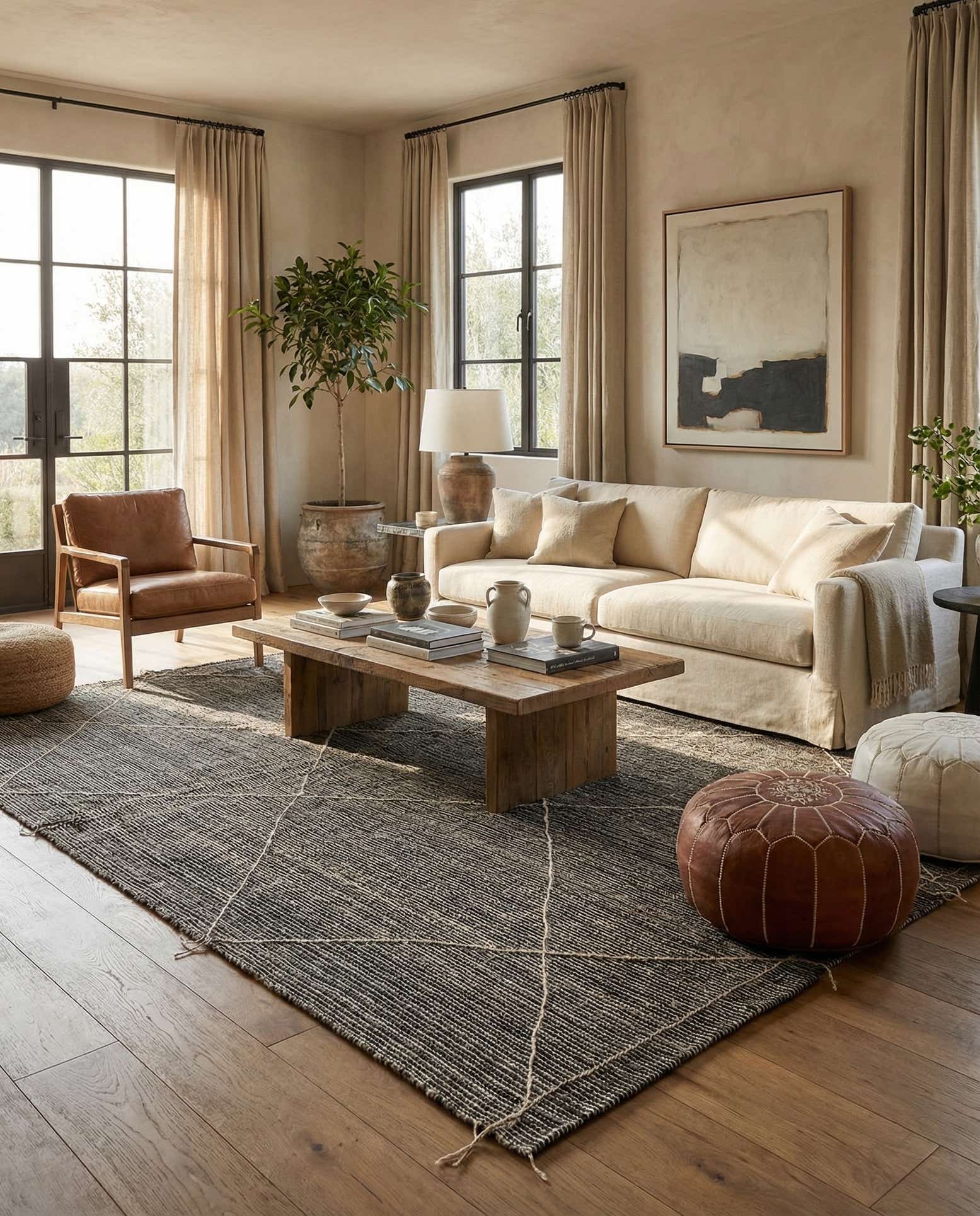 8' 8 x 11' 9 Hand Knotted Moroccan Wool Rug