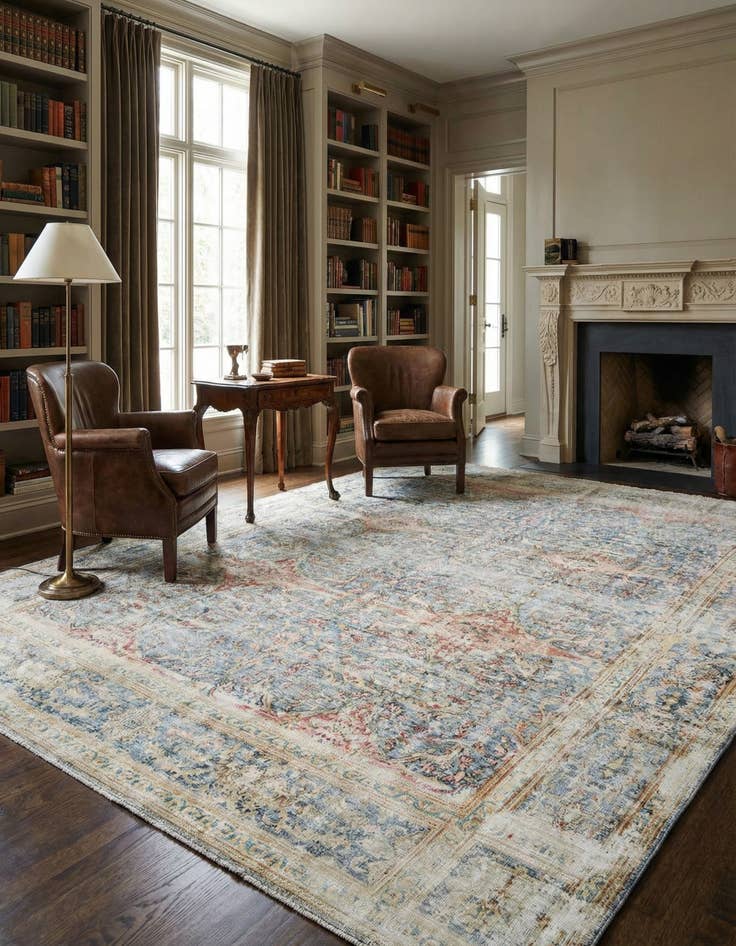 Detail image of 9' 3 x 11' 9 Vintage Royal Wool Rug