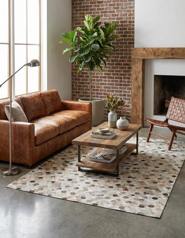 5' 1 x 8' 1 Cowhide Stocks Rug