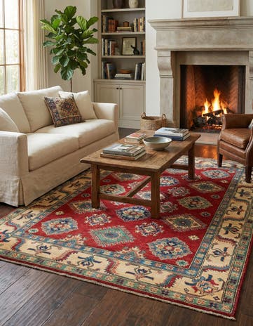 5' x 6' 9 Hand Knotted Kazak Rug