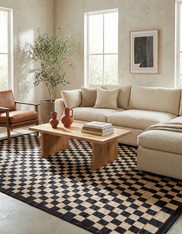 6' 8 x 9' 8 Hand Woven Kilim Modern Wool Rug