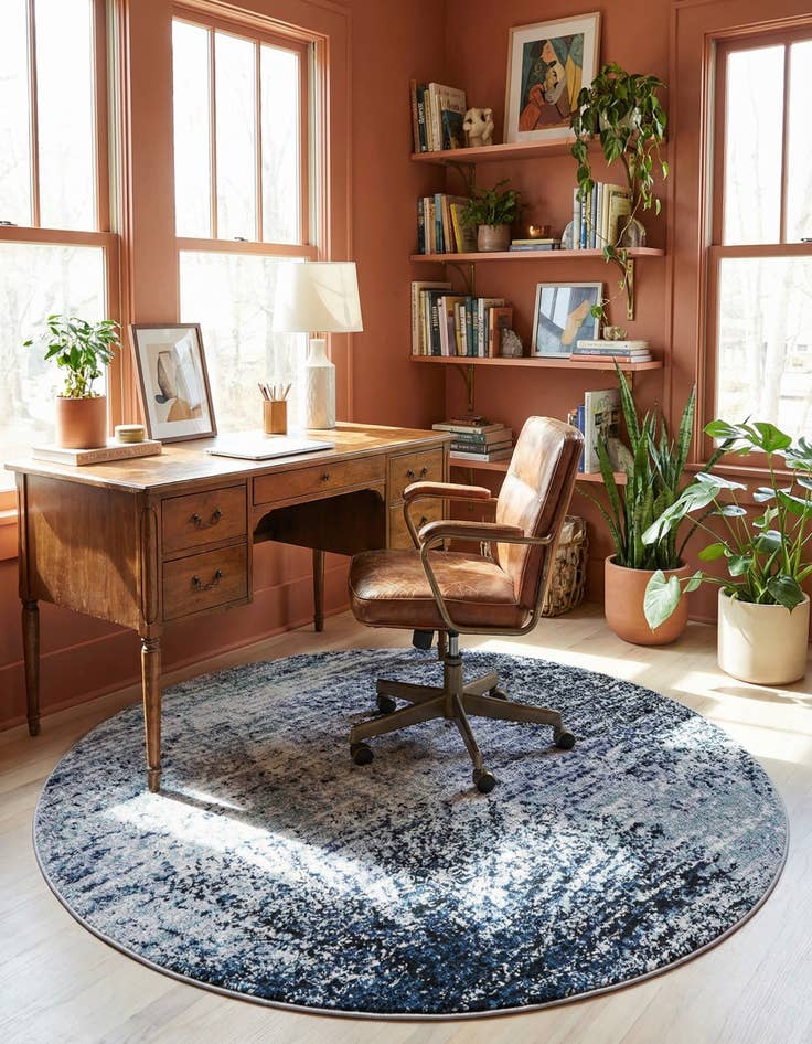 Detail image of 5' 3 x 5' 3 Tucson Round Rug