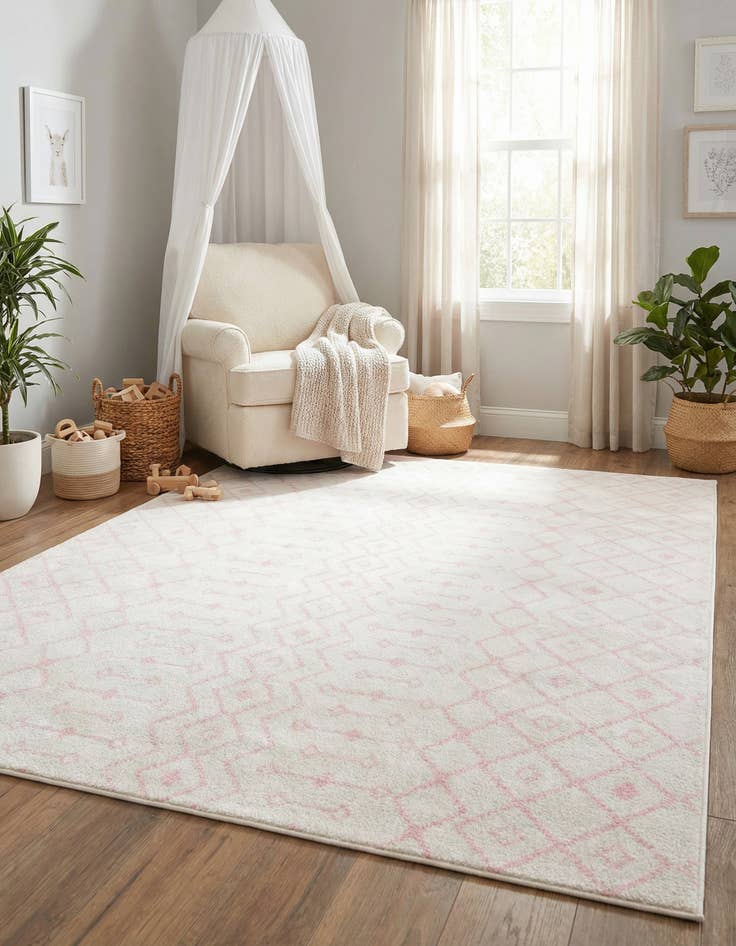 Detail image of  9' x 12' Moroccan Trellis Rug