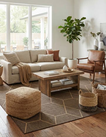 7' 10 x 7' 10 Hand Woven Dunes Square Rug