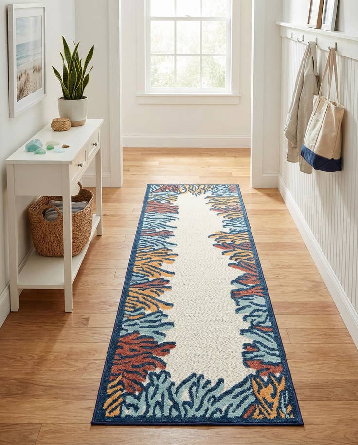 Detail image of 2' x 8' Easy-Clean Belize Indoor / Outdoor Runner Rug