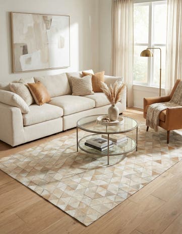 5' x 8' 1 Cowhide Stocks Rug