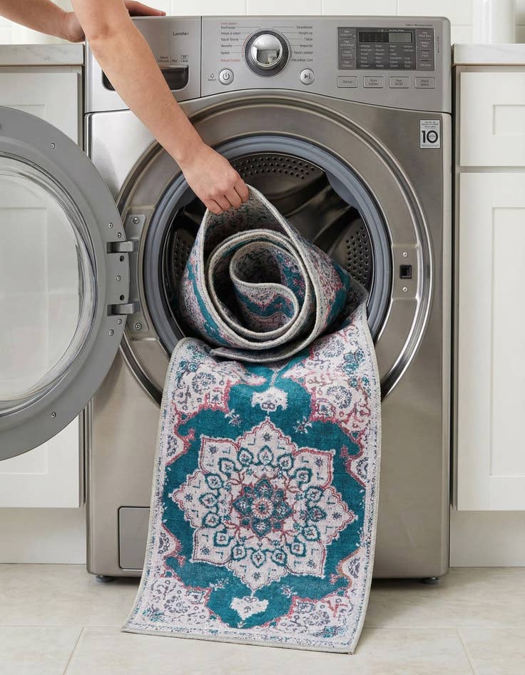 Detail image of 2' x 9' 10  Washable Renaissance Runner Rug