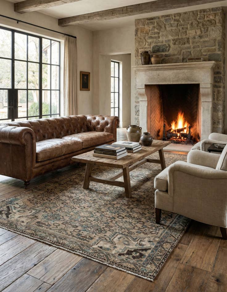 Detail image of 4' x 9'  Hand Knotted Ultra Vintage Persian Wool Runner Rug