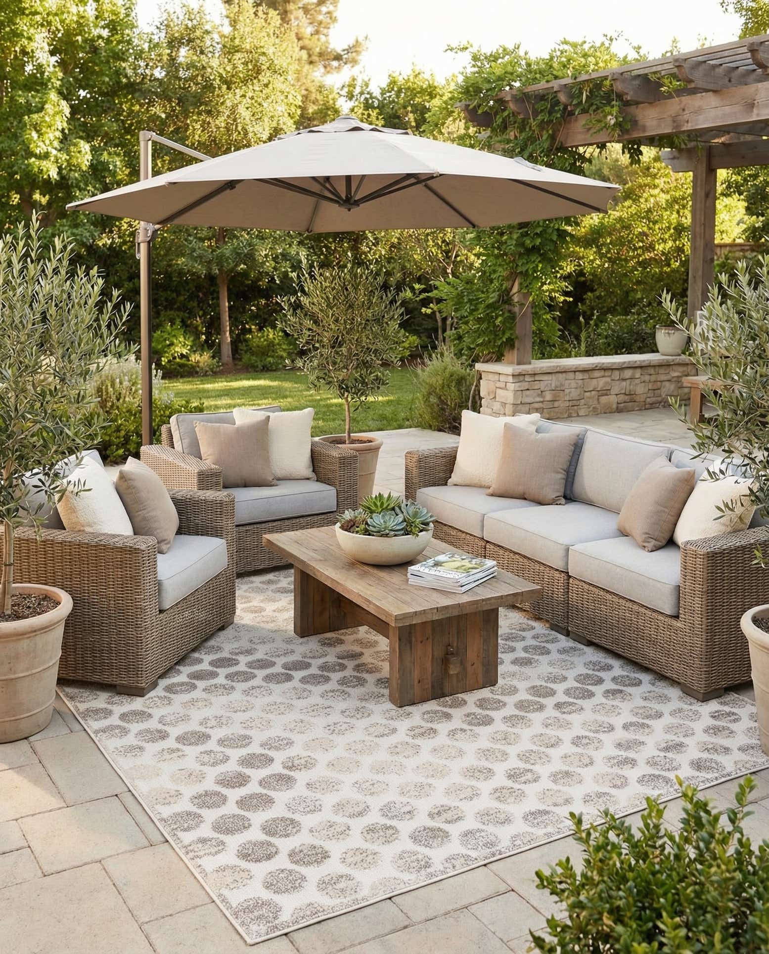 7' 10 x 10' Easy-Clean Sabrina Soto Indoor / Outdoor Rug
