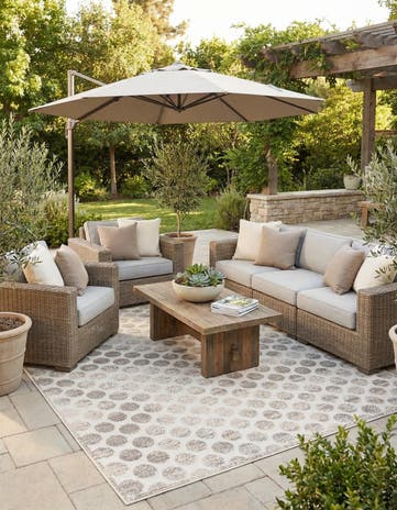 7' 10 x 10' Easy-Clean Sabrina Soto Indoor / Outdoor Rug