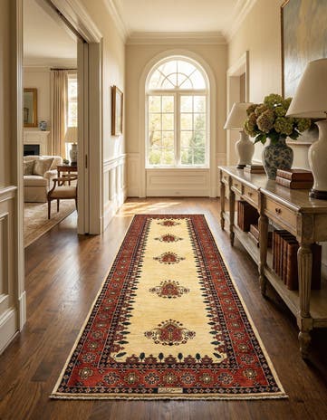 3' x 9' 10 Luribaft Wool Runner Rug