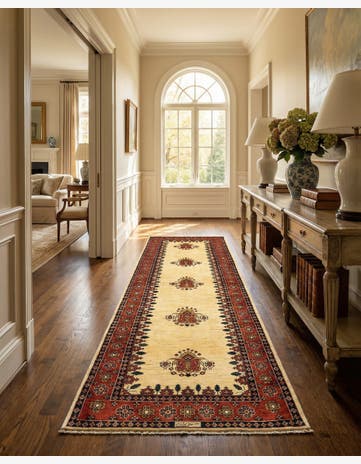 3' x 9' 10 Luribaft Wool Runner Rug