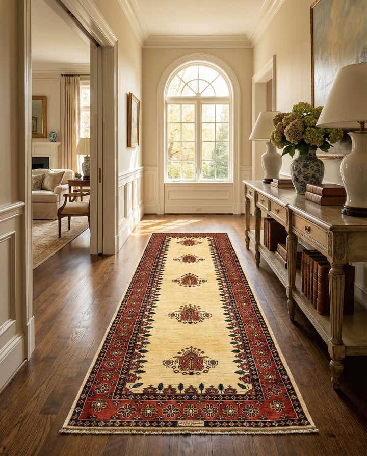 3' x 9' 10 Luribaft Wool Runner Rug