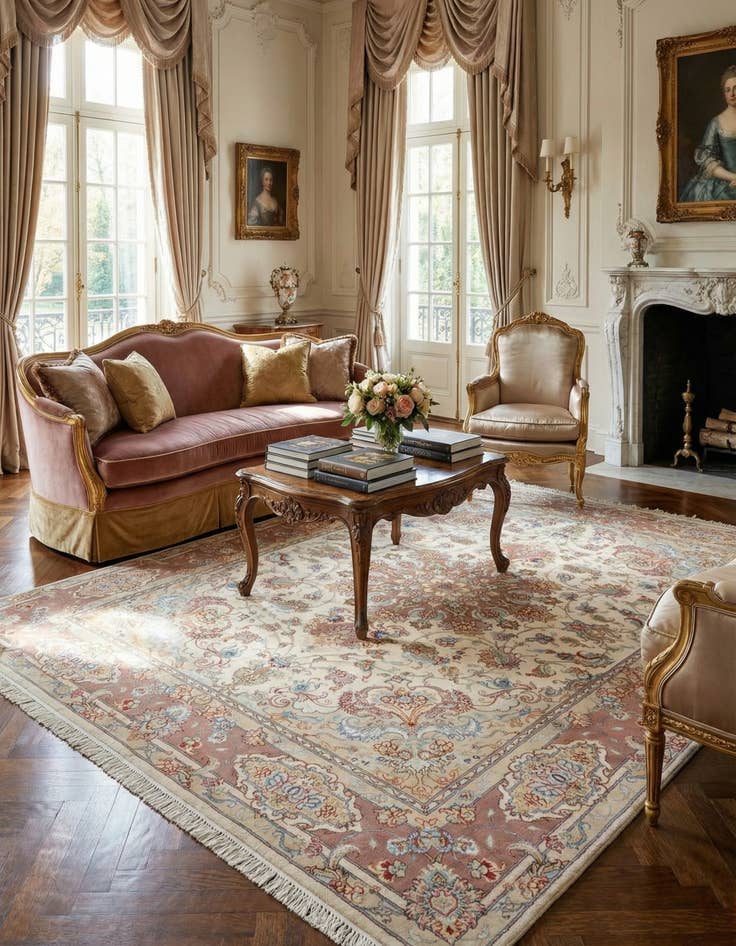 Detail image of  4' 11 x 6' 11 Tabriz Rug