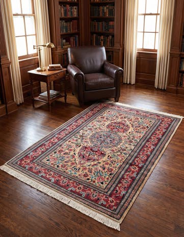 4' 4 x 6' 2 Hand Knotted Bokhara Oriental Rug