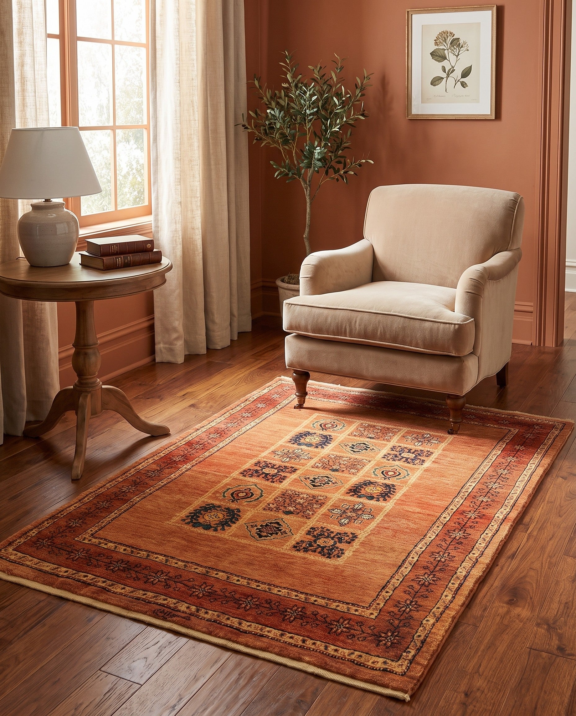 3' 7 x 5' 1 Kashkuli Wool Rug