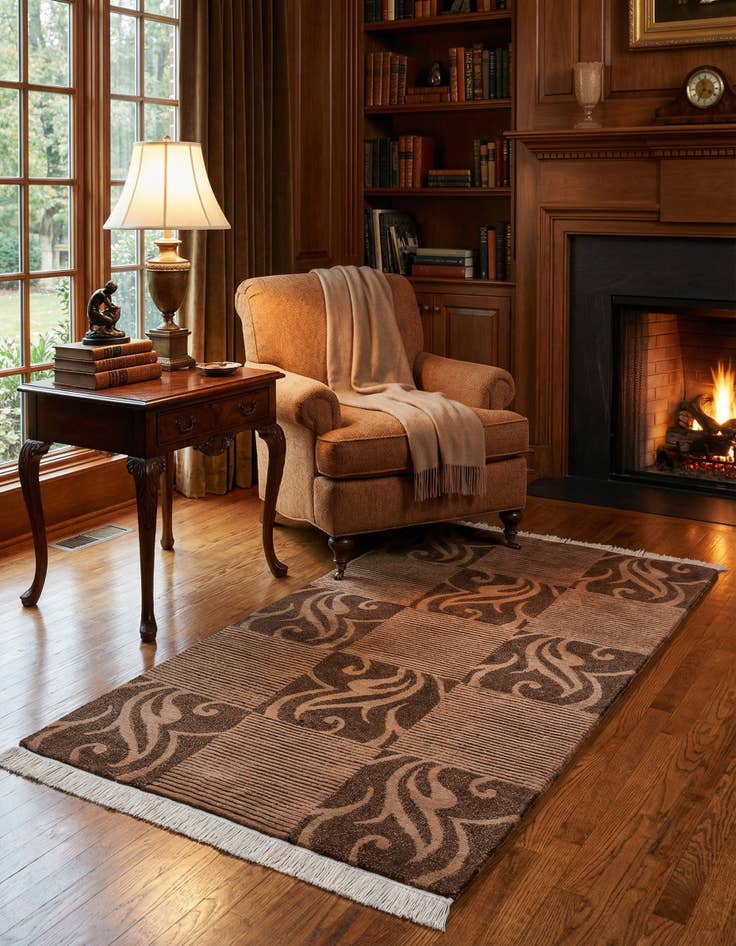 Detail image of  2' 8 x 5' 3  Hand Knotted Darya Wool Rug