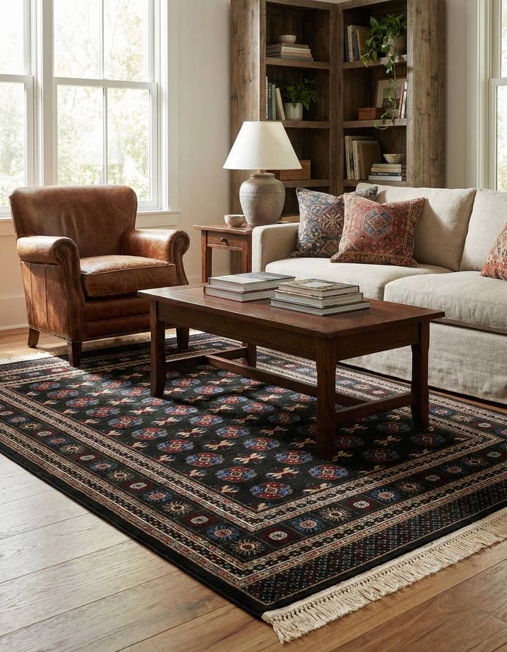 Detail image of 5' 3 x 8' Bokhara Rug