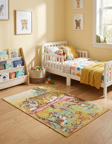 2' 2 x 3' 1 Tiger Whimsy Kids Rug