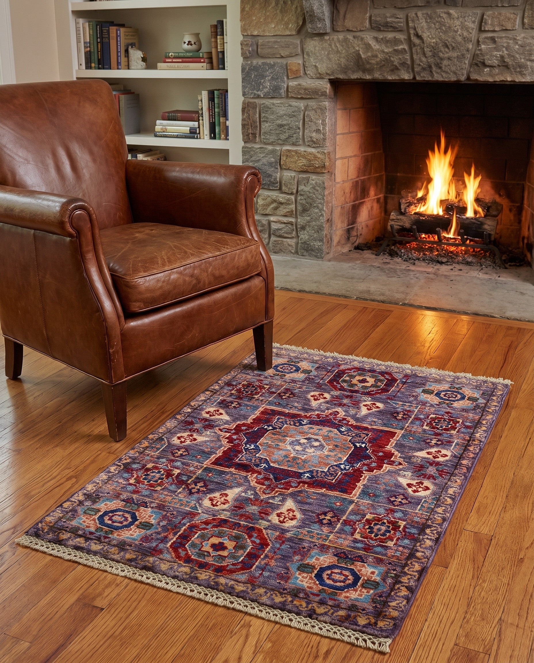 2' x 3' 2 Hand Knotted Mamluk Ziegler Rug