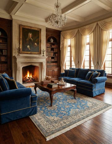 6' 8 x 9' 8 Hand Knotted Nain Rug