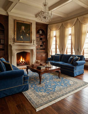 6' 8 x 9' 8 Hand Knotted Nain Rug